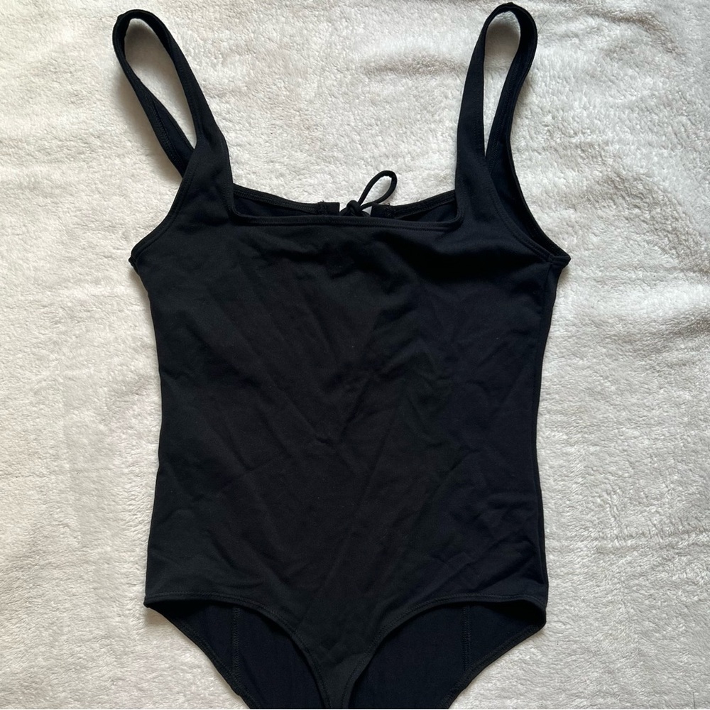 Abercrombie & Fitch Lace-Up Corset Seamless Fabric Bodysuit - Picture 3 of 5